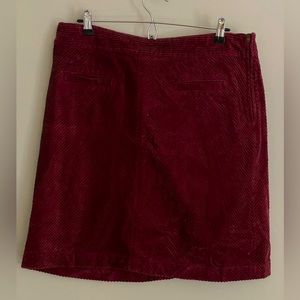 Corduroy mini skirt